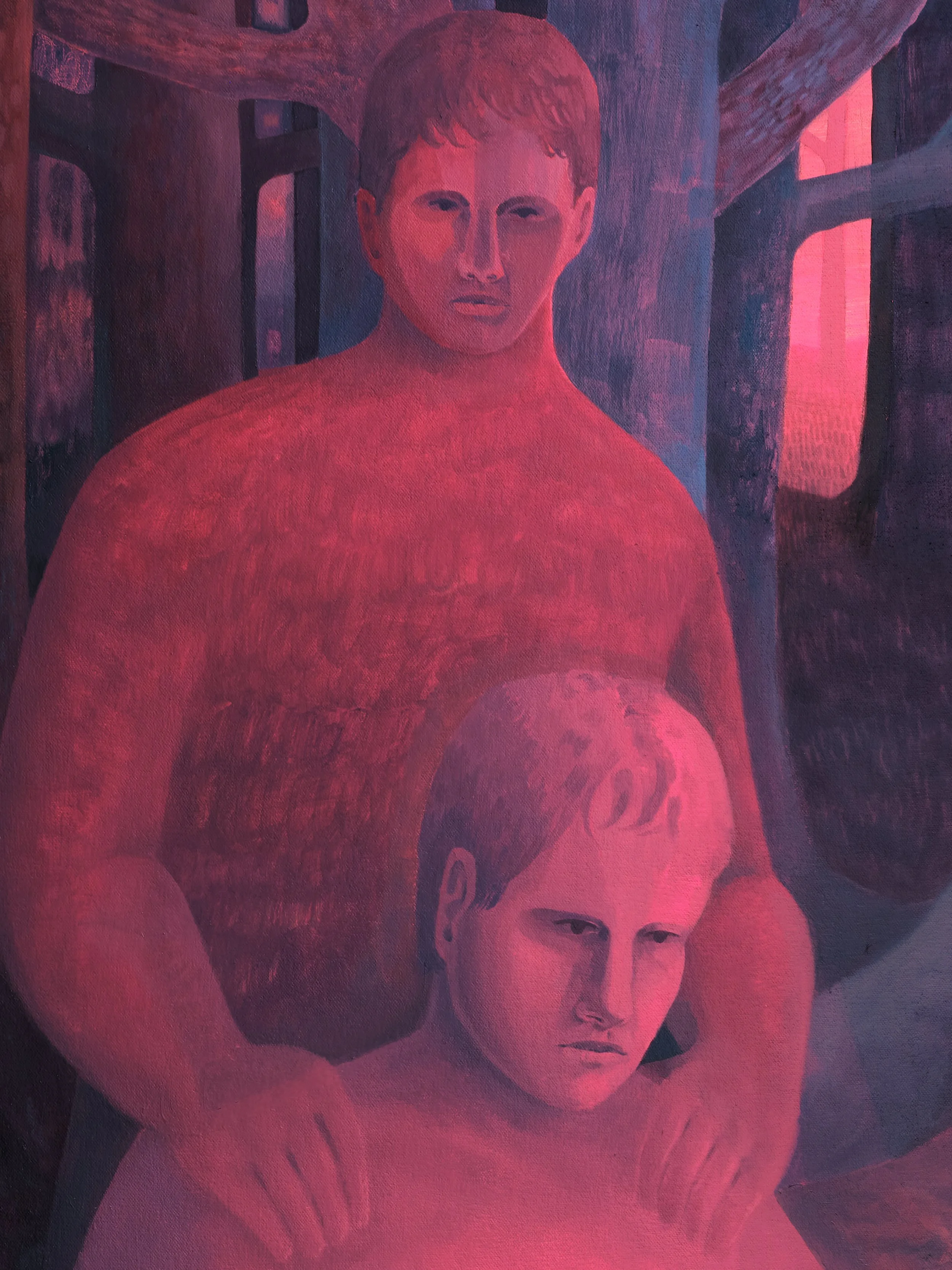 (Detail) Return to Clay, 2026, oil on canvas, 46 x 36 in (116.8 x 91.4 cm)