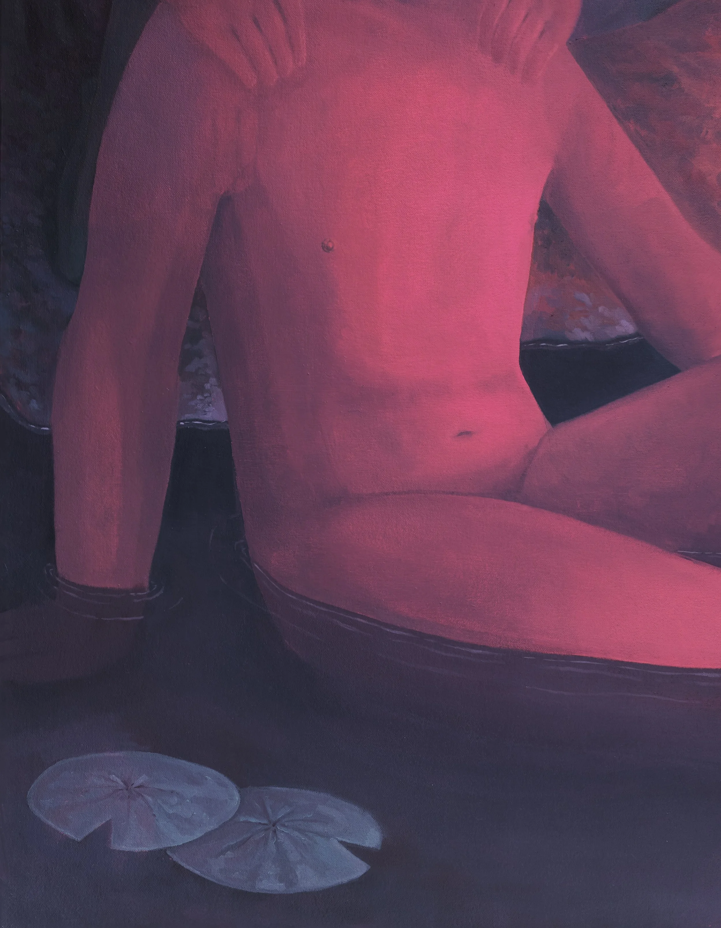 (Detail) Return to Clay, 2026, oil on canvas, 46 x 36 in (116.8 x 91.4 cm)