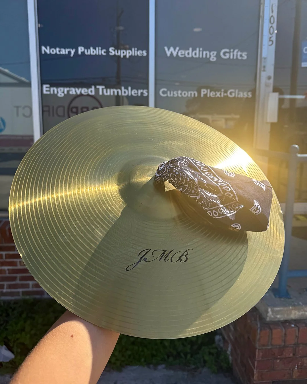 🎶We recently laser engraved cymbals for Jaqualyn! And we thought, what a great gift personalized cymbals are. 

Got something in mind? Bring it by and let&rsquo;s make it yours.

📍 1005 Central Ave, Metairie, LA
📞 (504) 467-7878

#crescentstamp #c