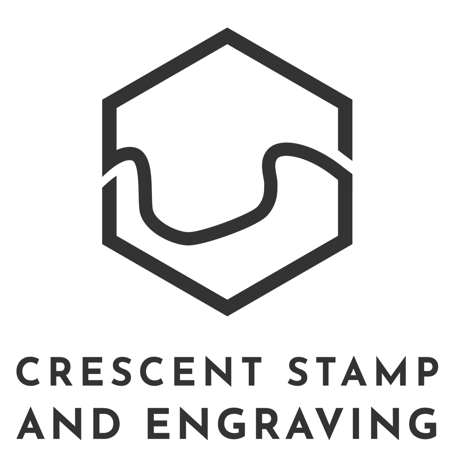 Crescent Stamp and Engraving
