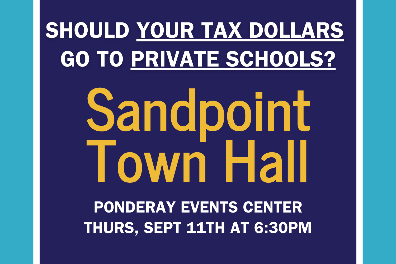 Sandpoint Save Our Schools Town Hall