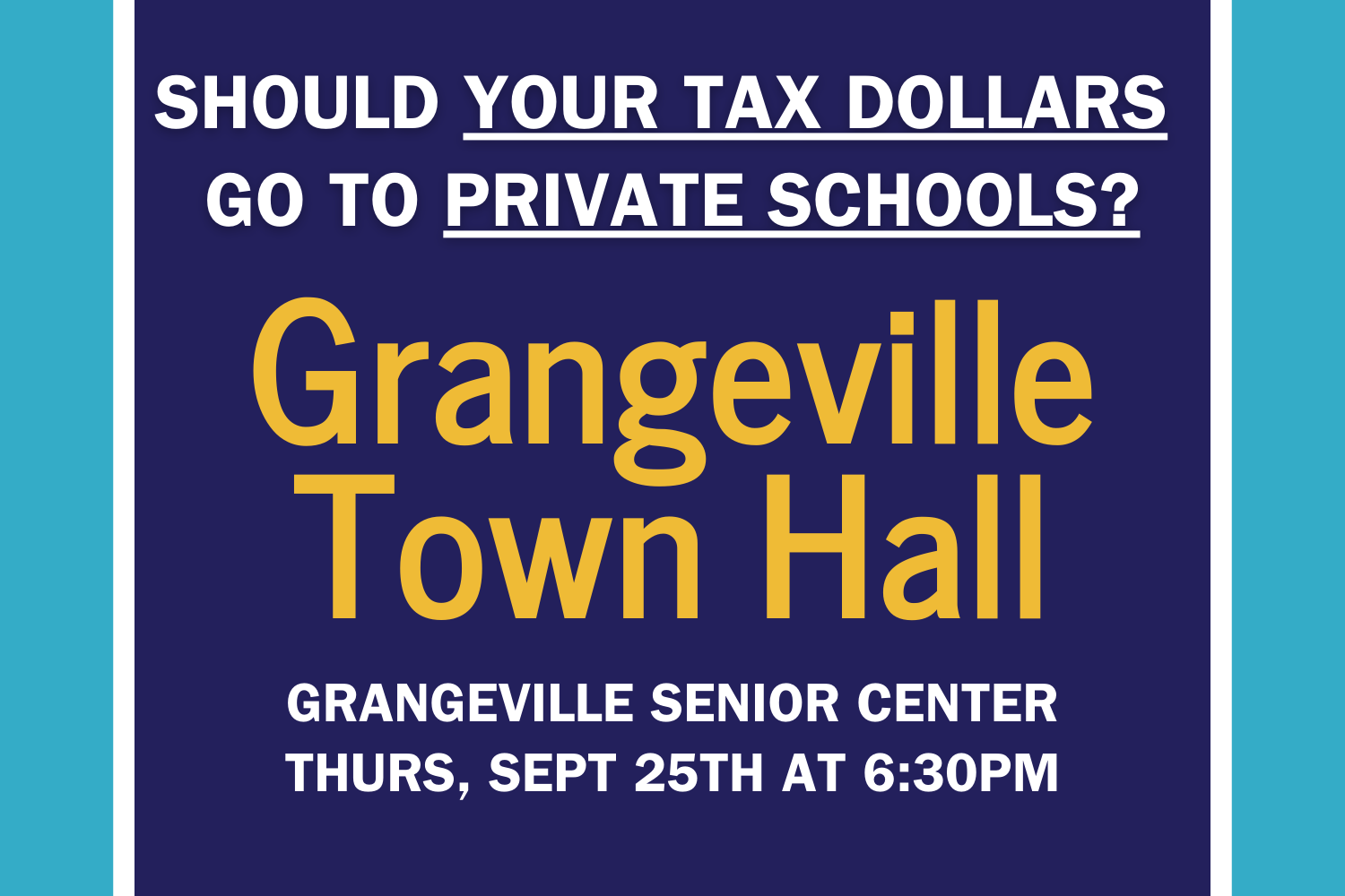 Grangeville Save Our Schools Town Hall