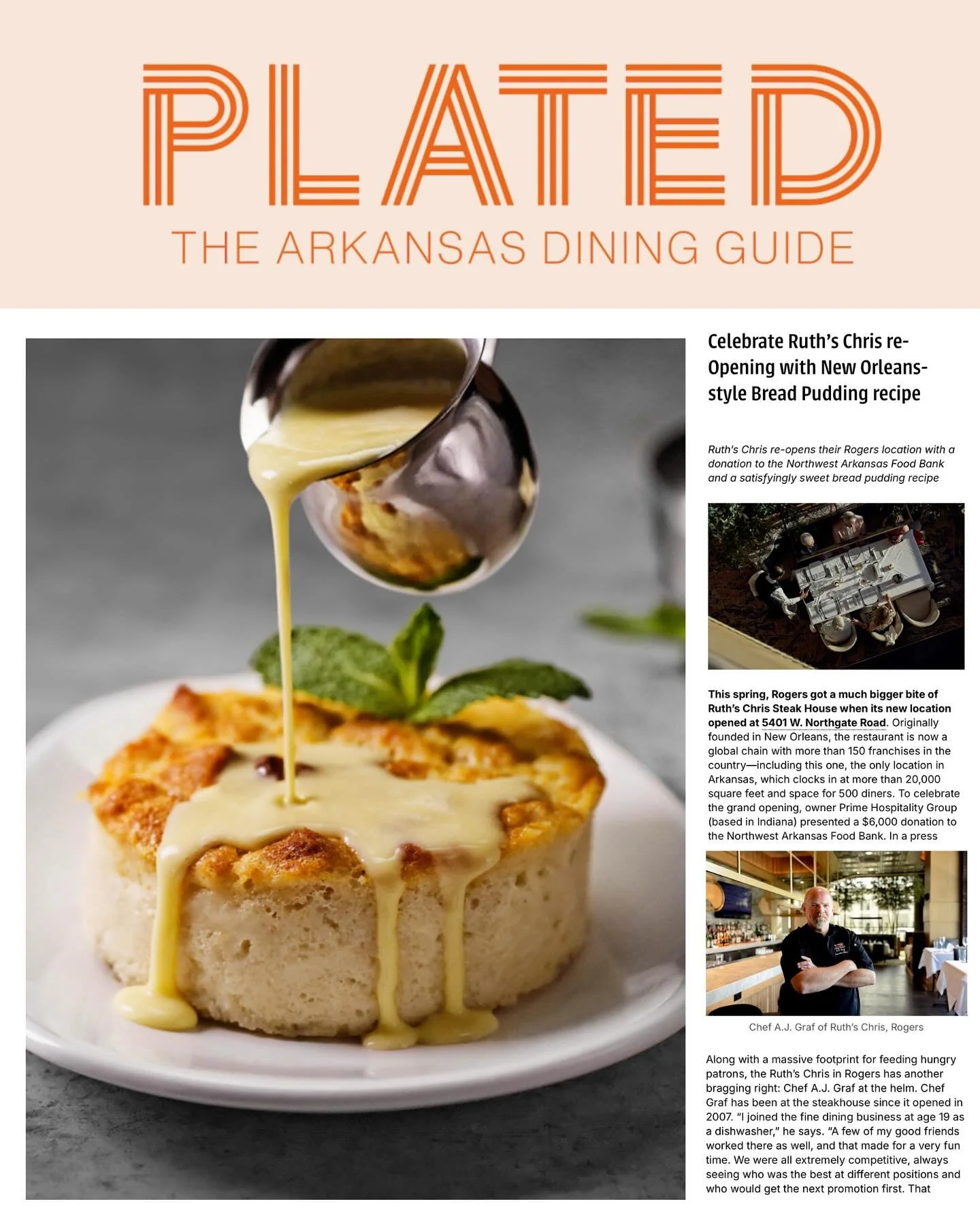 🍽️ Celebrating the grand re-opening of @ruthschrisrogers with a sweet Southern twist 🍞✨

The newly reimagined location features over 20,000 square feet of dining space, room for 500 guests, and a sleek new look &mdash; plus a $6,000 donation to the