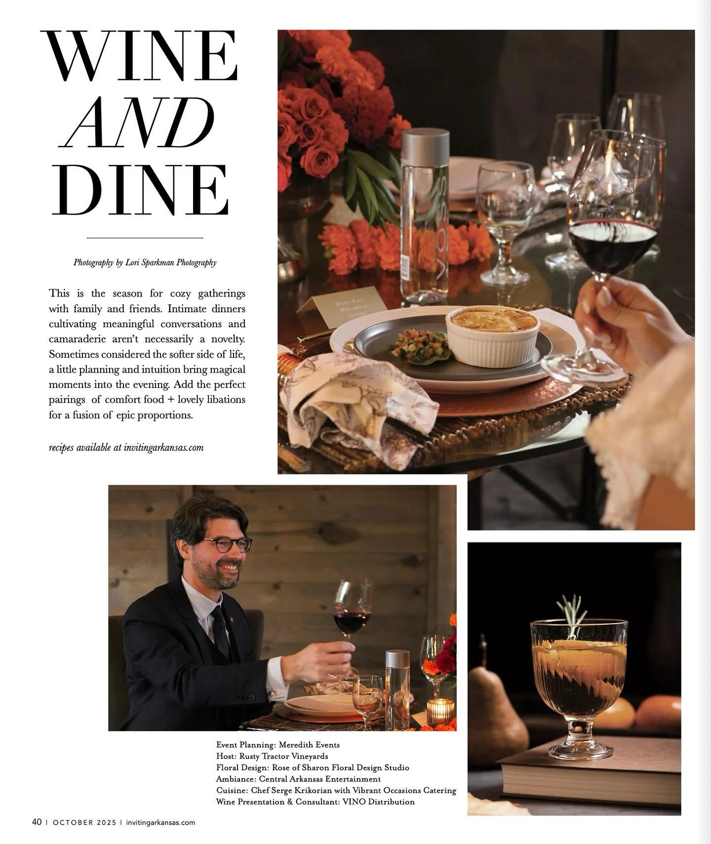 🍂 FUSION360&deg; Featured in the October 2025 Issue of @invitingar! 🍷

This stunning editorial feature celebrates the beauty of gathering where culinary artistry, design, and conversation come together to inspire intimate fall and holiday entertain