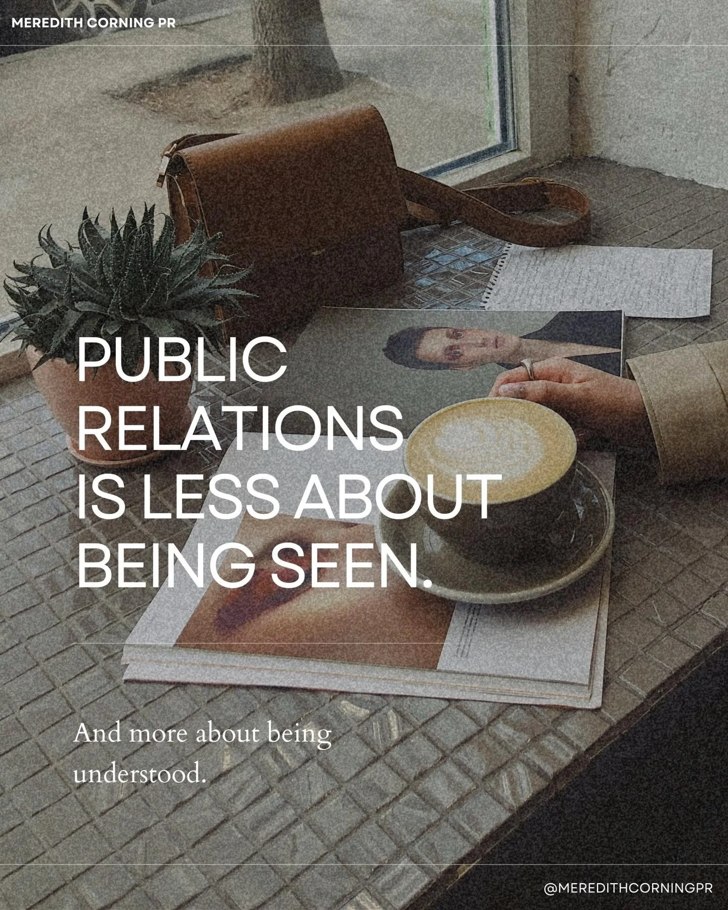 Most people think PR is only about getting seen. 

Strategic PR is about being understood before the moment arrives that demands it.

The planning happens before visibility. The relationships exist before you need them. The narrative is shaped long b