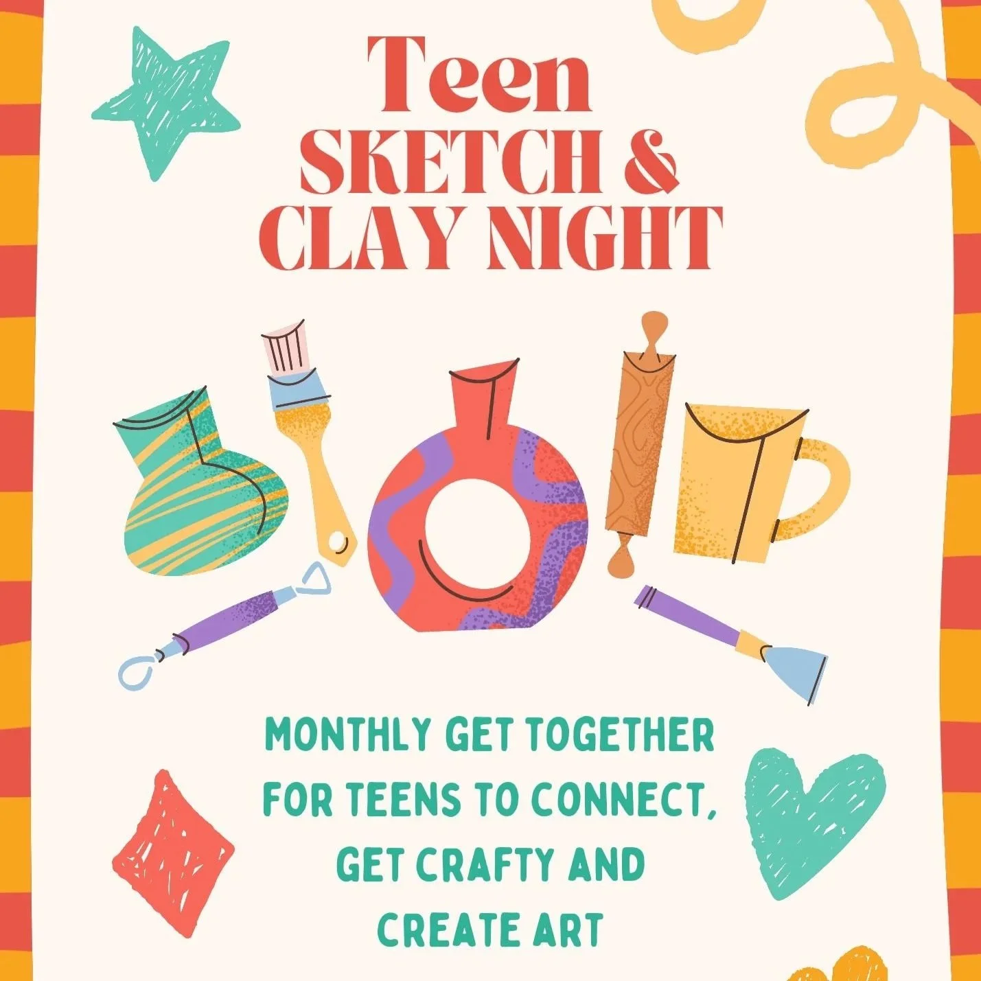 Teen Sketch & Clay Night