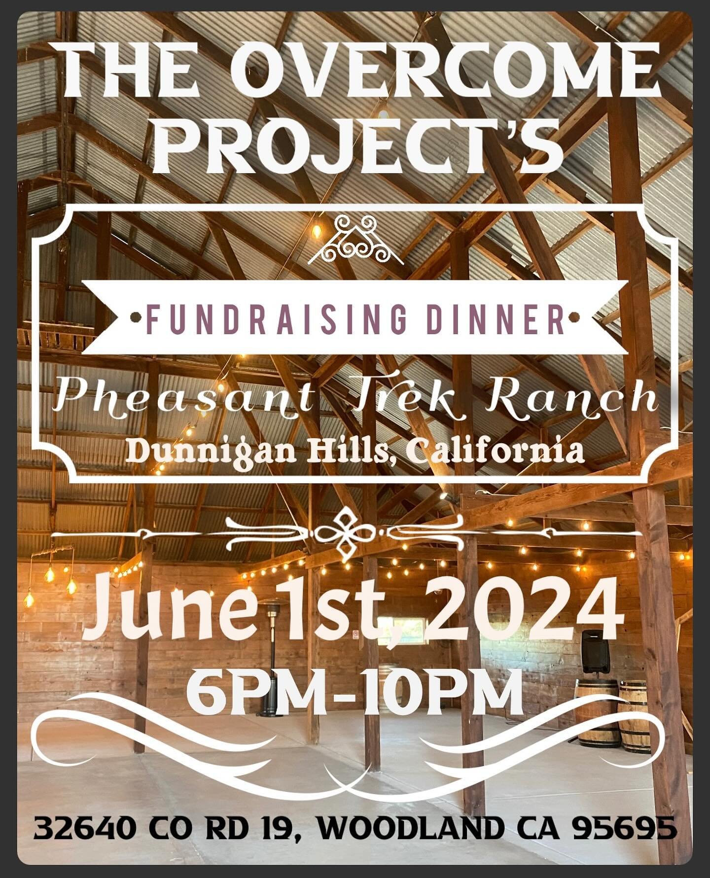 It&rsquo;s the 3rd annual @the_overcomeproject fundraiser dinner! &hearts;️ Join us for a beautiful night out at this amazing event! 🙌🏽