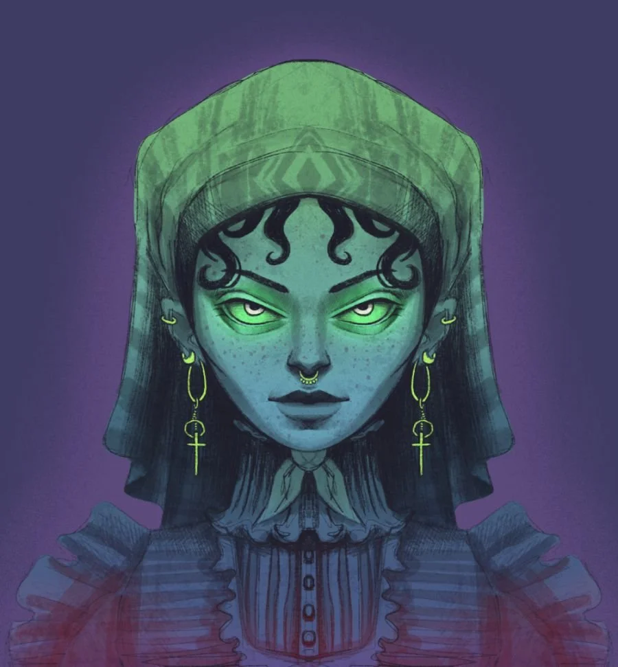 portrait of a psychic witch