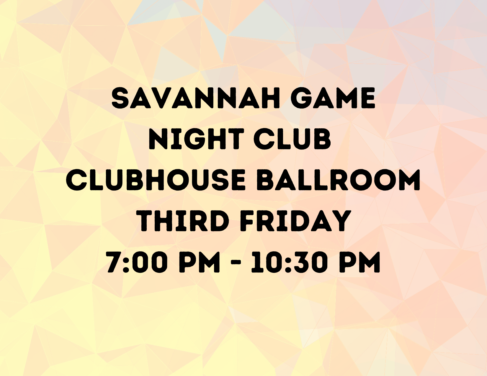 Savannah Game Night Club
