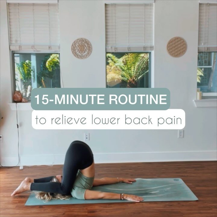 Looking to relieve lower back pain or proactively ensure your back gets love after sitting for long hours? Try these 9 moves under 15-minutes and you will be grateful you did. 

📌Save for later

💡Tips:
- Breathe into the spaces that are tight to de
