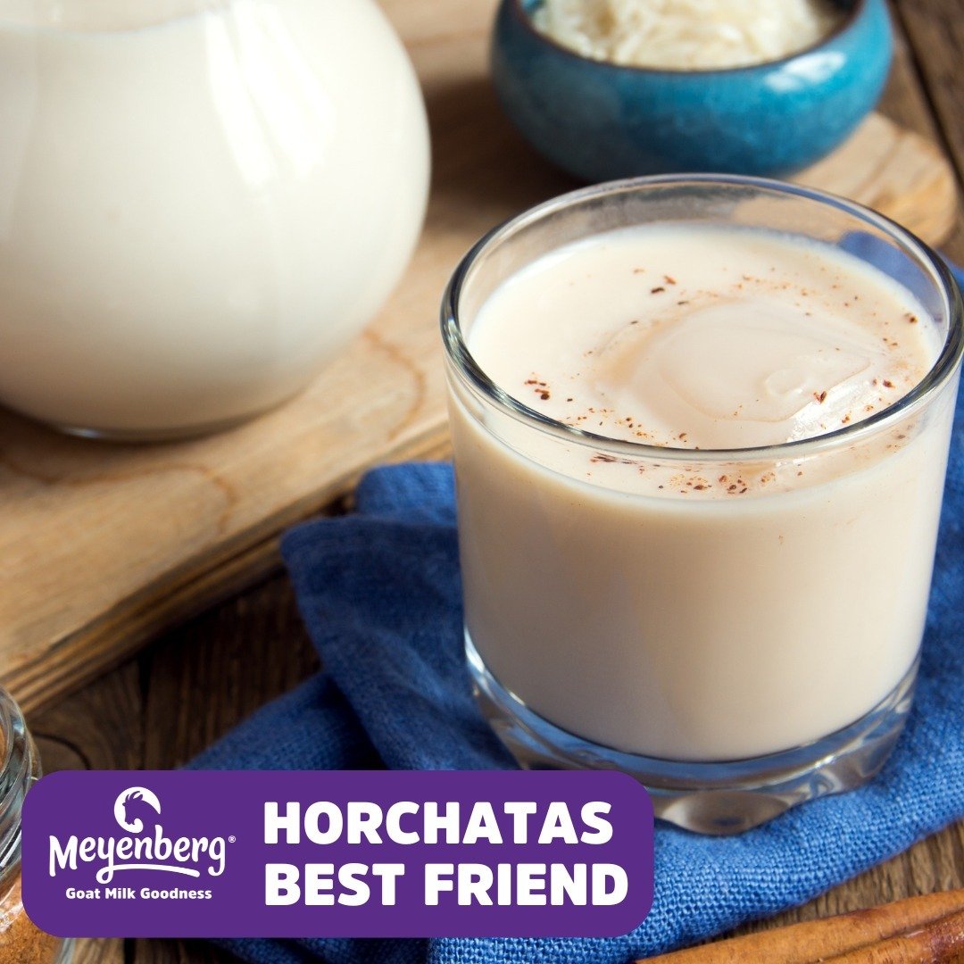 Elevate your Cinco de Mayo this year with Goat Milk! 🎉🥛 

Discover the perfect pairing: Meyenberg Goat Milk and horchata.

Enjoy a fun and refreshing Cinco De Mayo! 
.
.
.
#CincoDeMayo #GoatMilkGoodness #CertifiedHumane #GoatMilk #ThePurpleHerd#Fin