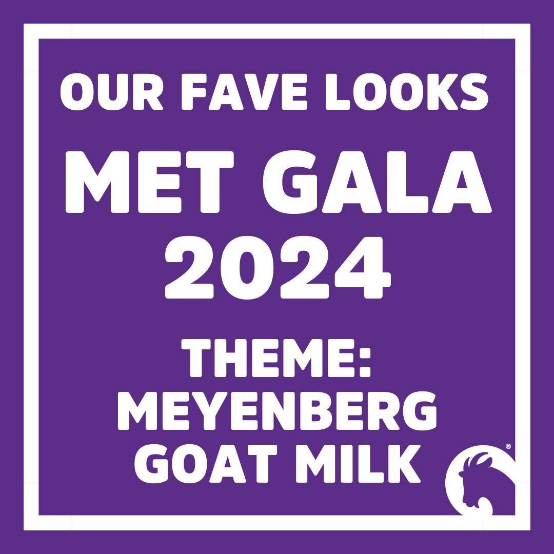We were thrilled with this year's Met Gala theme: Meyenberg Goat Milk! 

Here are some of our favorite looks that we felt suited the theme perfectly. 

Which was your favorite look? 
.
.
.
#MetGala2024 #GoatMilk #GoatMilkGoodness #GoatButter