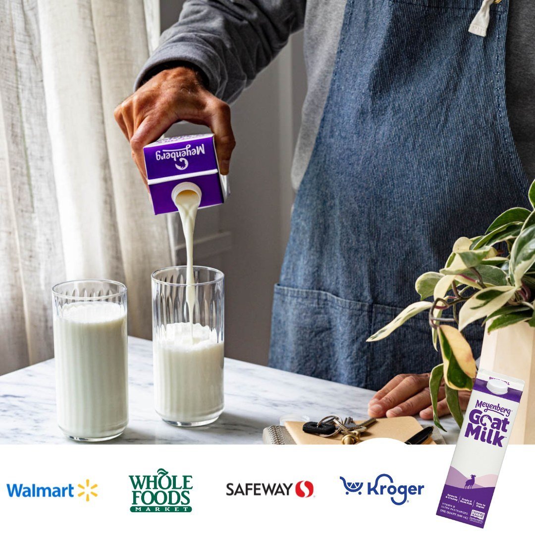 Looking for Meyenberg? Look no further! 🛒✨

Find our iconic purple packaging at your favorite retailers, including Walmart, Kroger, Whole Foods, and Safeway. 

Elevate your dairy experience with Meyenberg - the creamy goodness you know and love. 💜 