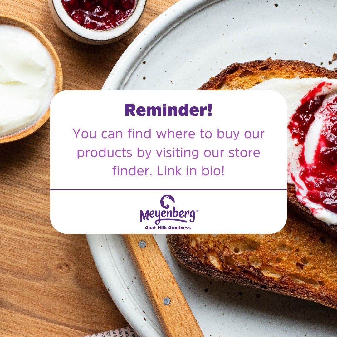 Reminder! This is a friendly reminder that our store finder is at your service.

You can find where to buy our products by visiting our store finder. Link in bio!
.
.
.
#GoatMilk #GoatButter #StoreFinder #FindUs #FindOurPurple #ThePurpleHerd