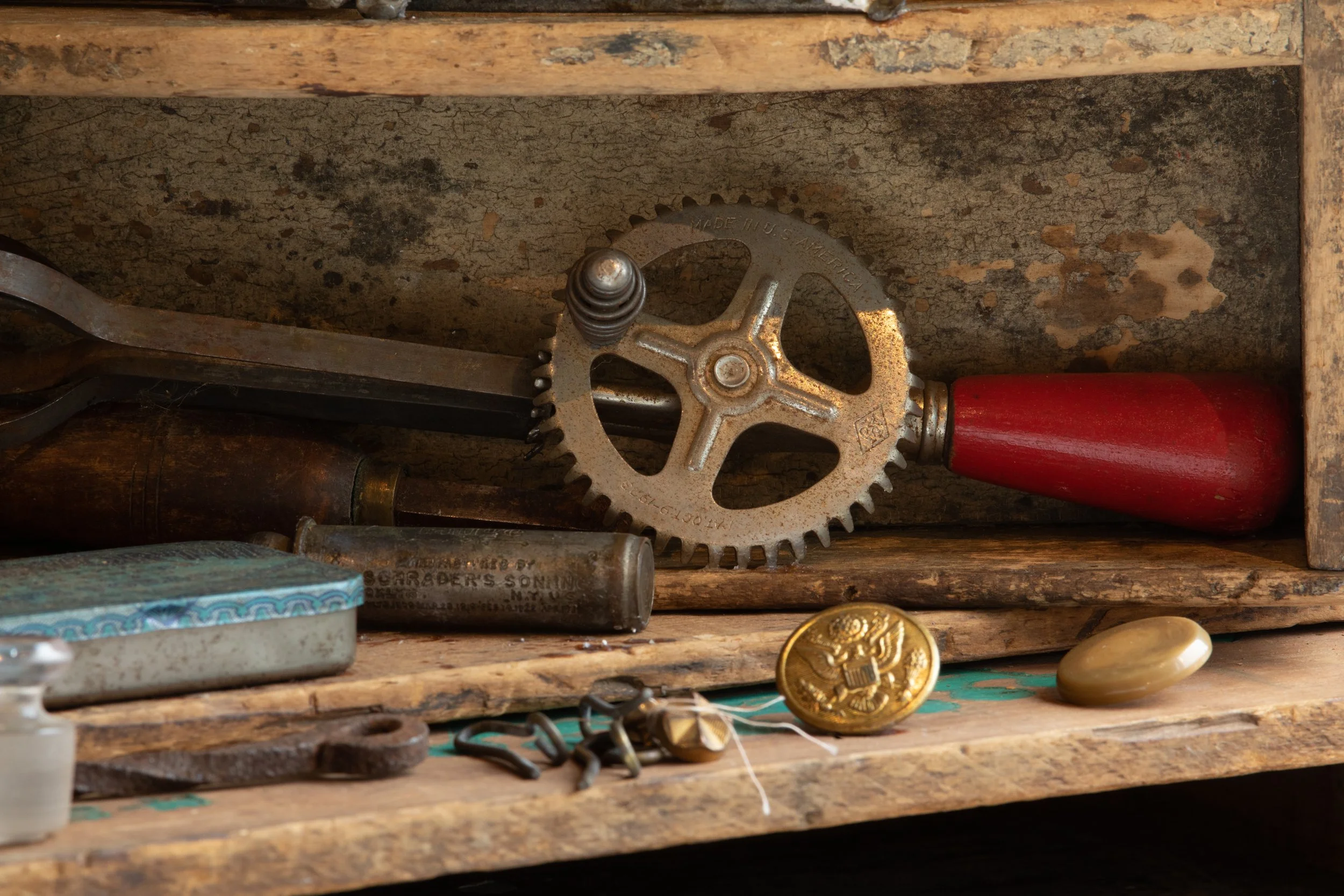 Egg Beater and Buttons