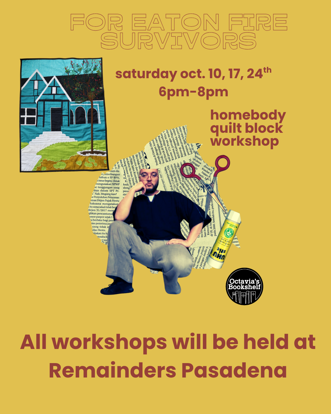 Homebody Quilt Block Workshop with Essay Hall