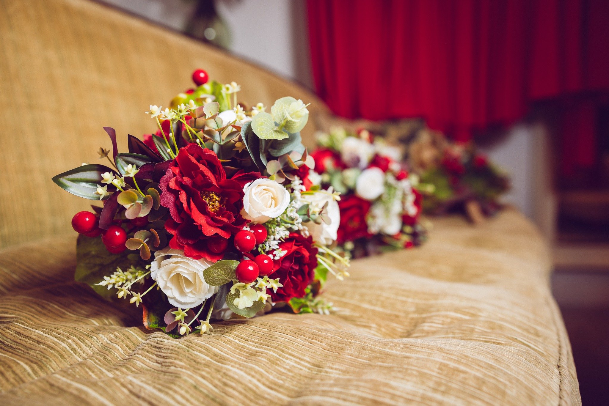 Some colourful detail shots for Jess &amp; Josh on the morning of their amazing Christmassy wedding.