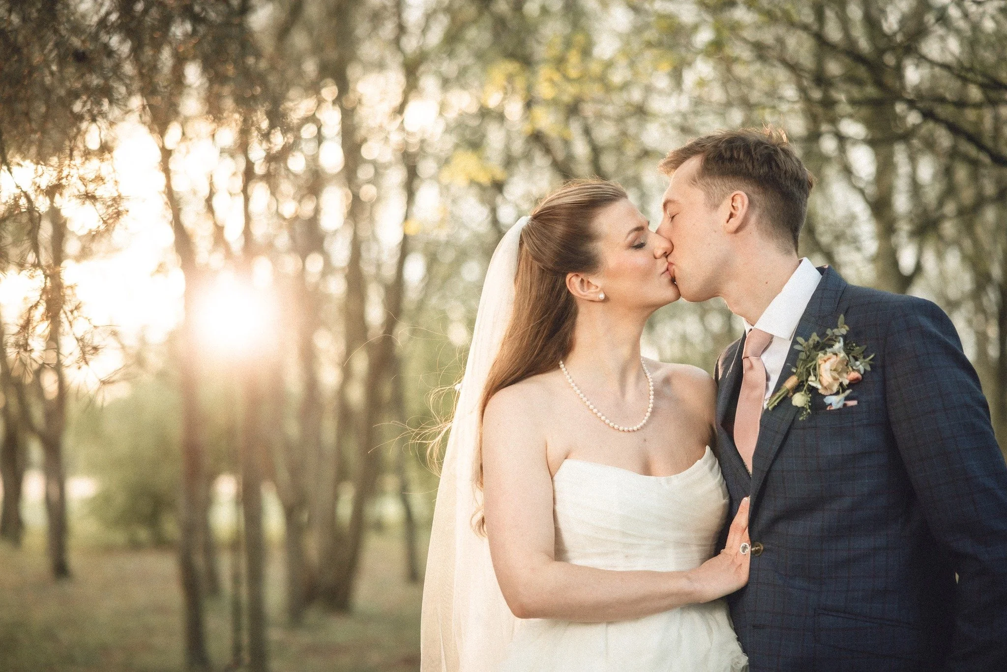 Celia &amp; Ash enjoying their first sunset as husband &amp; wife.
