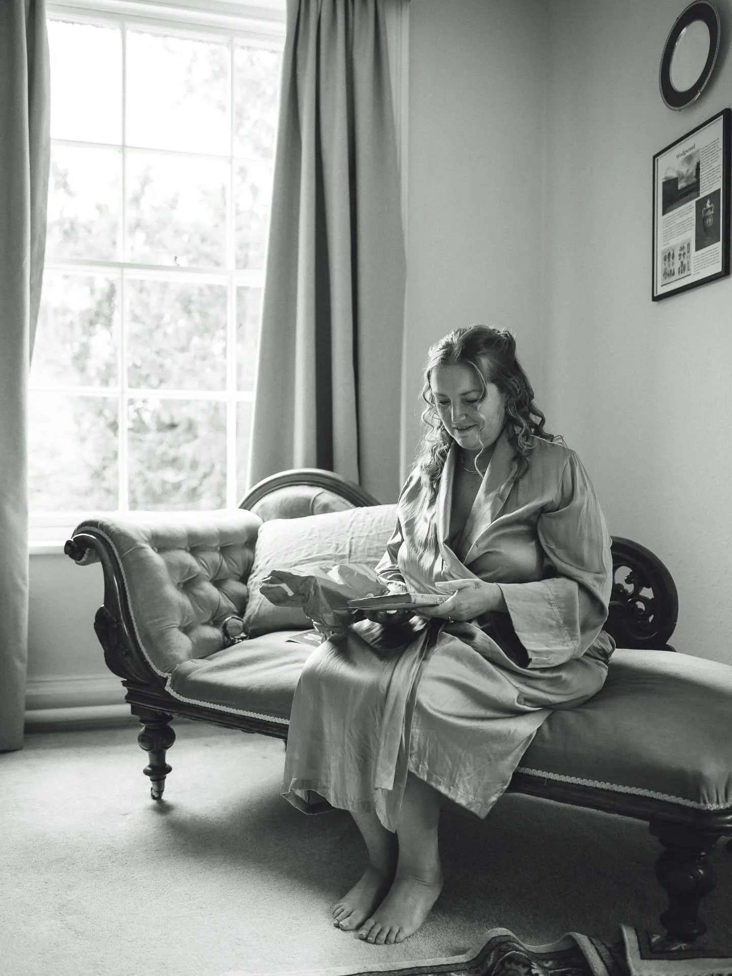 Jayne and her girls preparing for a very big day.