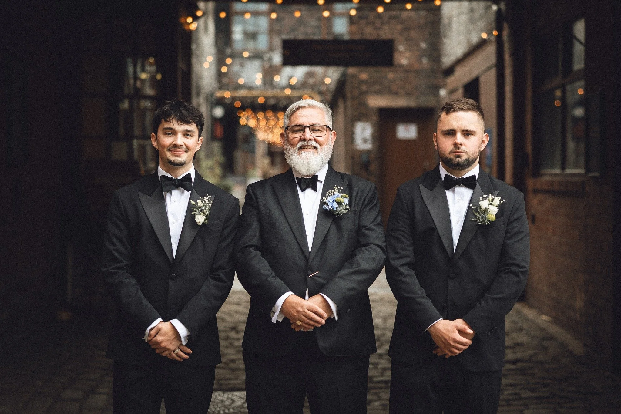 Mark and his fellas waiting for the bride to arrive.