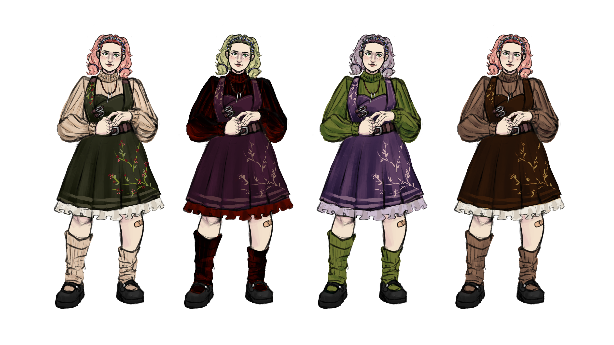 Rose colour variations