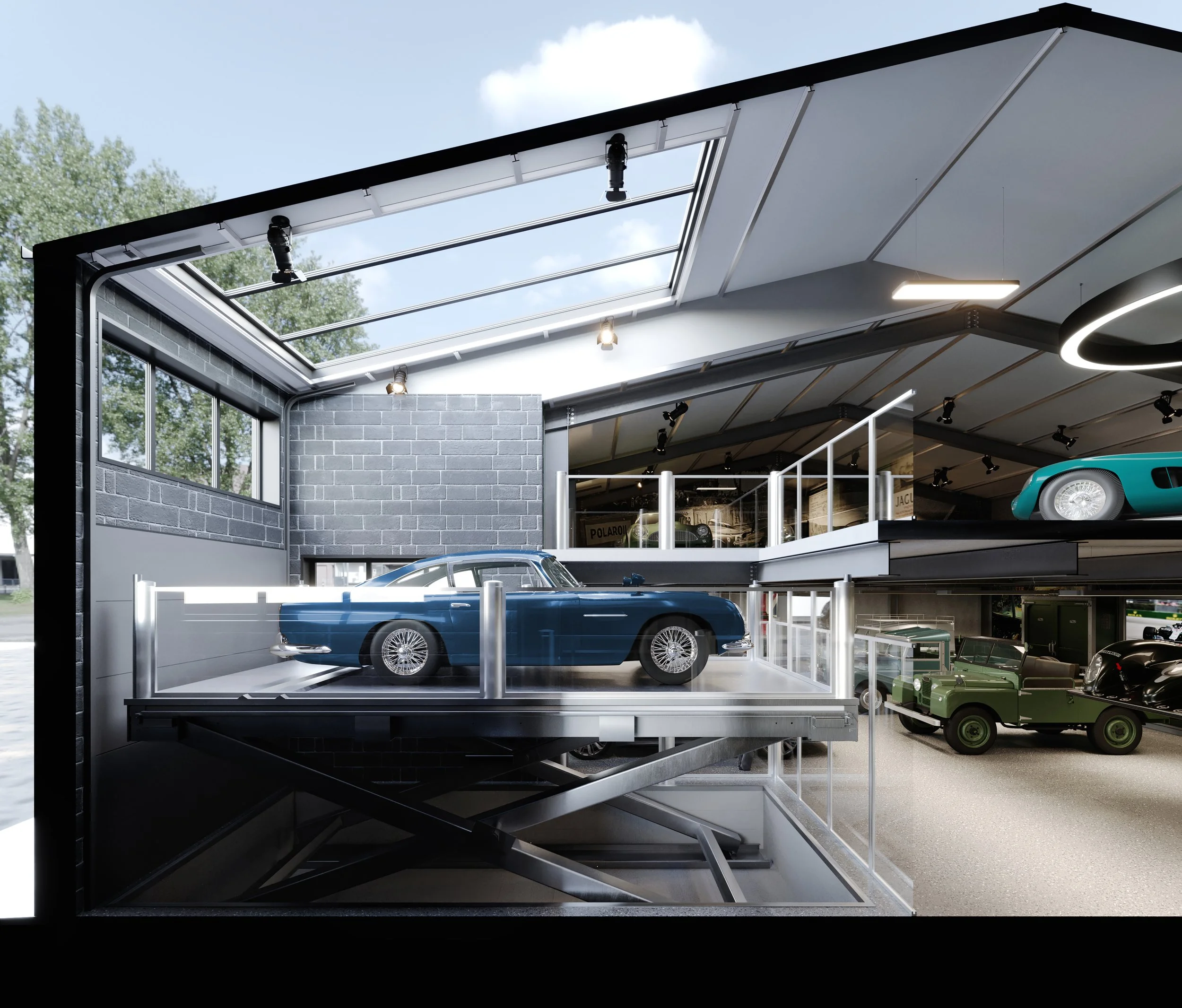 Drag Car Garage Design Ideas