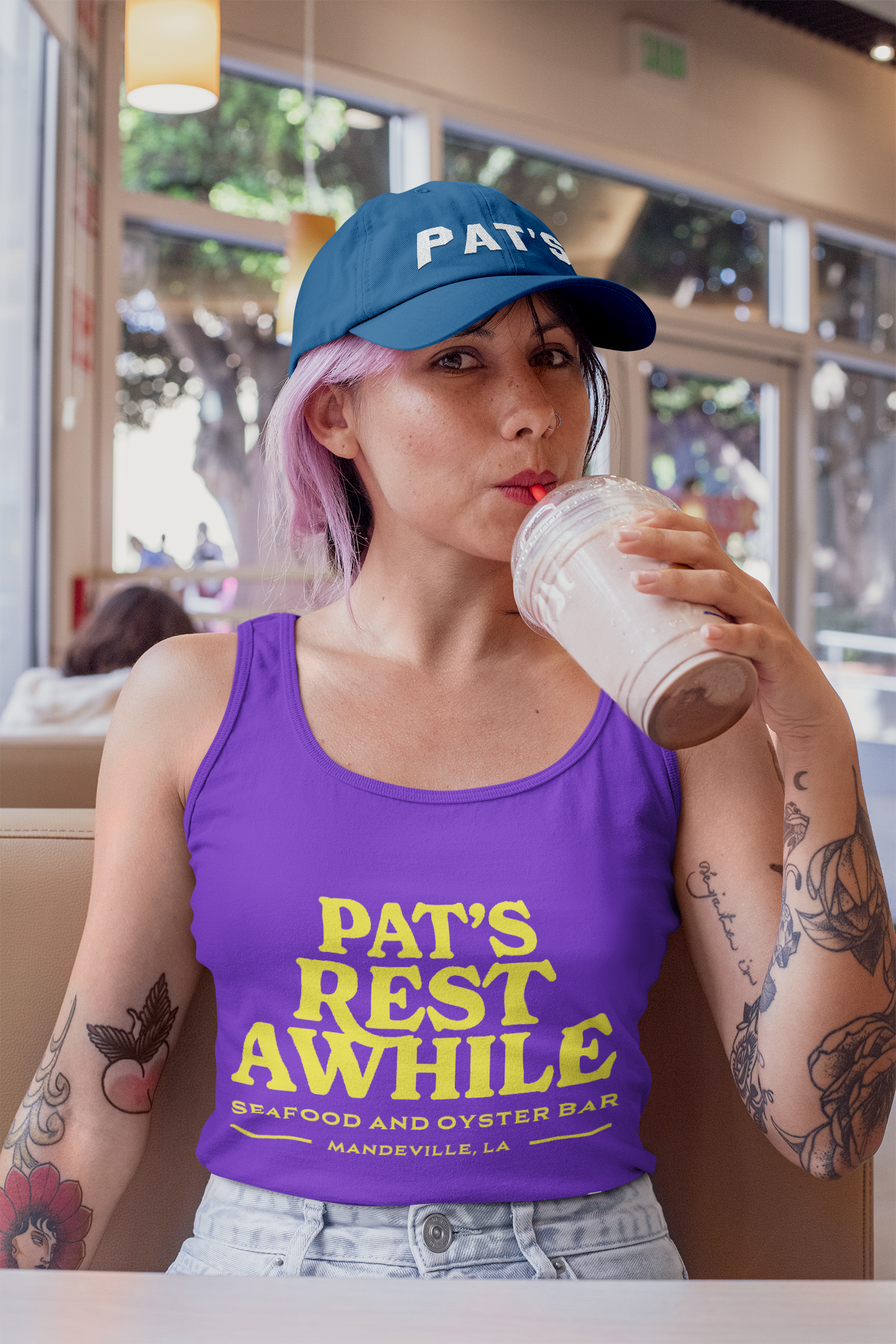 Pats LSU Tank and Dad Hat.png