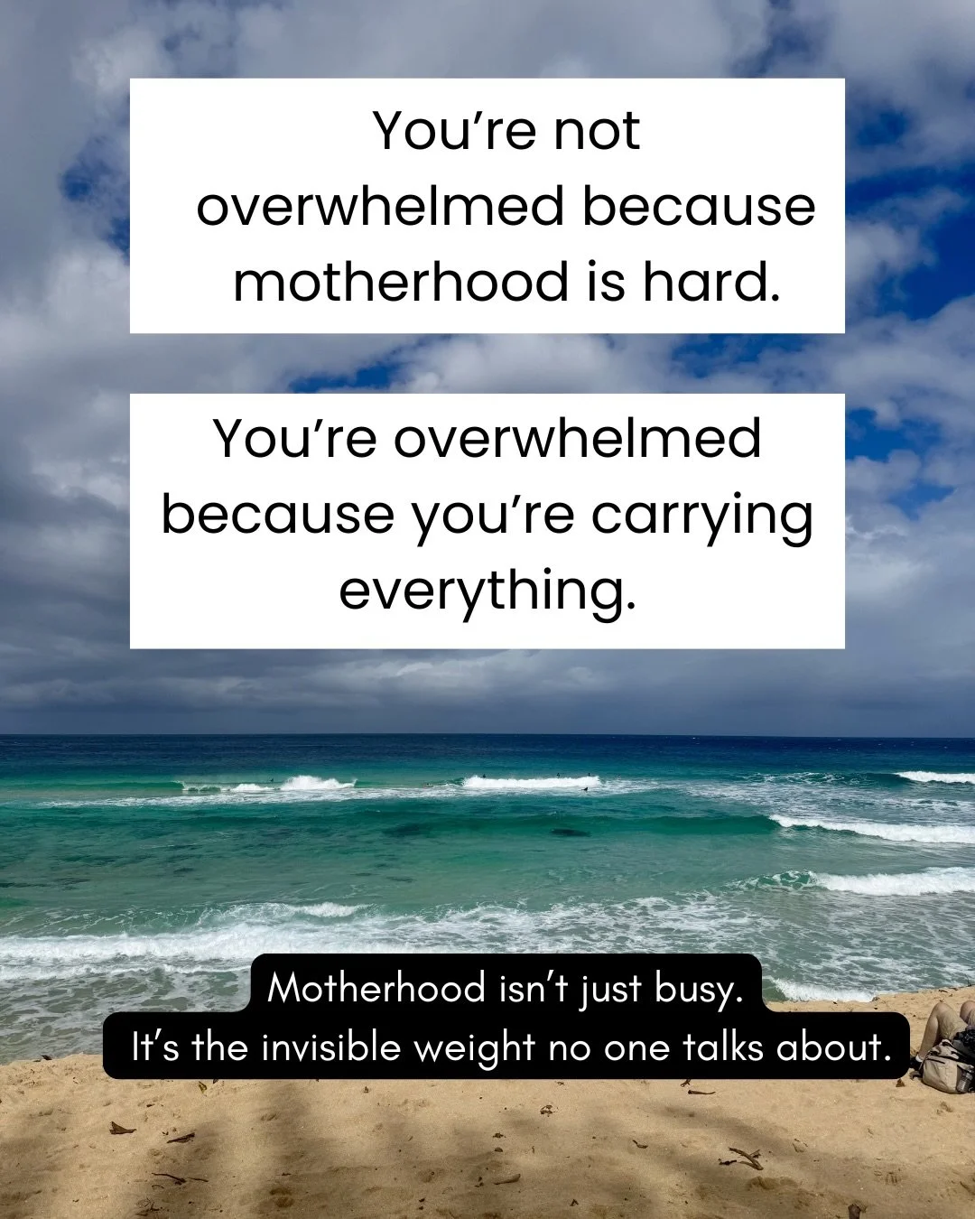 Motherhood isn&rsquo;t just physically exhausting &mdash; it&rsquo;s mentally and emotionally heavy.

It&rsquo;s the constant planning. The invisible remembering. The emotional holding.
 The pressure to be patient, present, and grateful even when you
