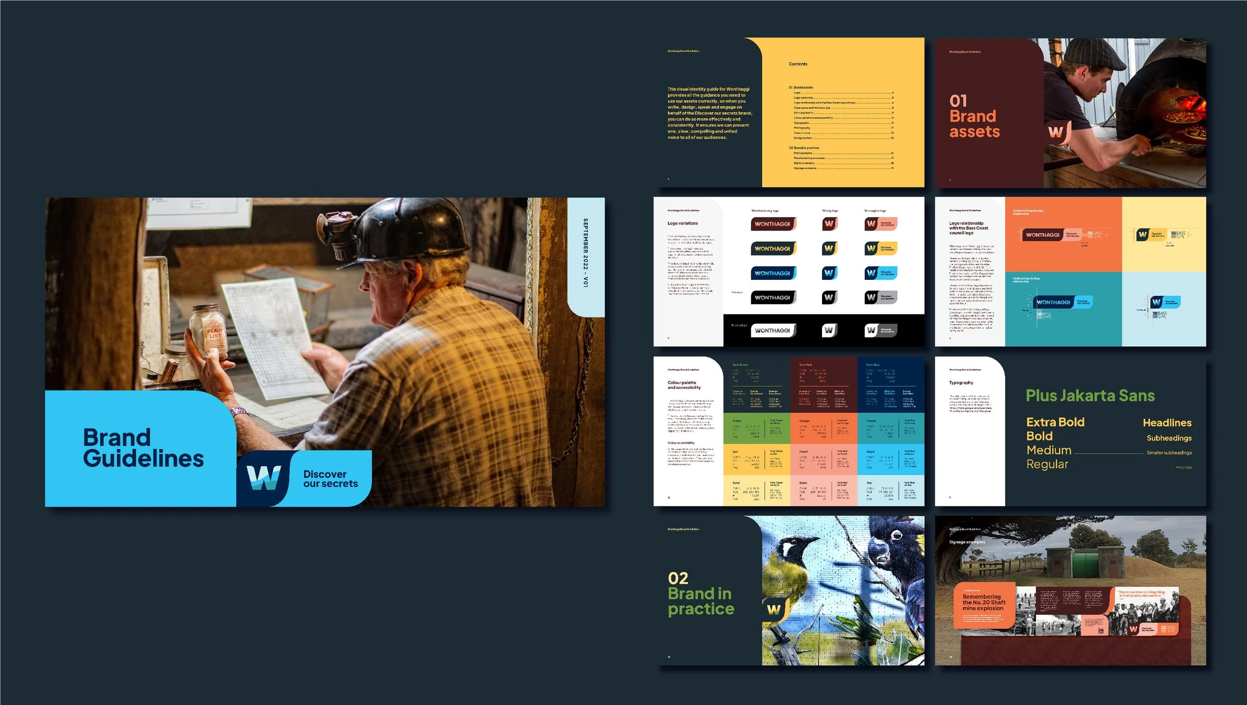 Wonthaggi visual identity brand guidelines design