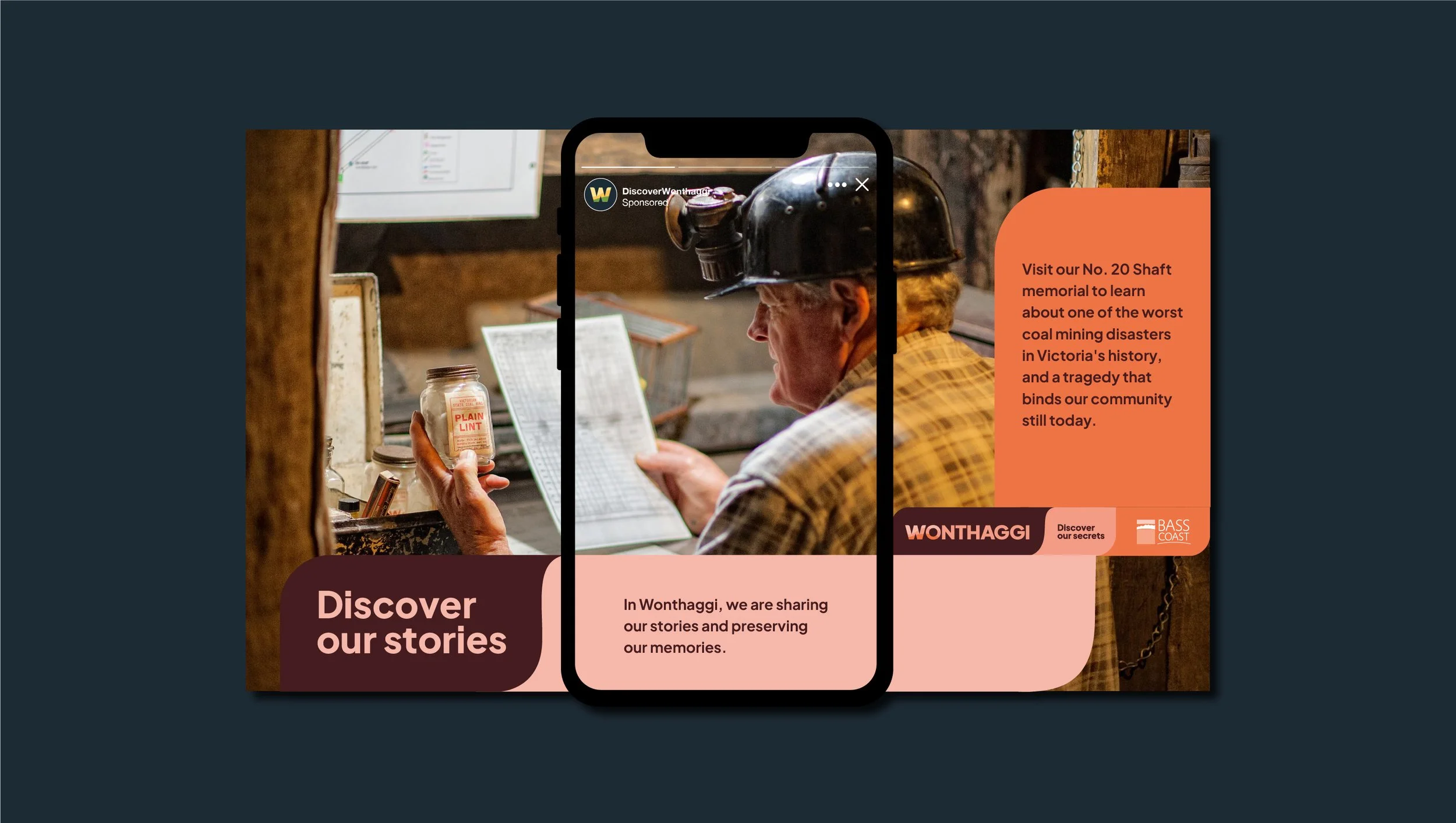 Insagram stories design advertising mine memorial experience