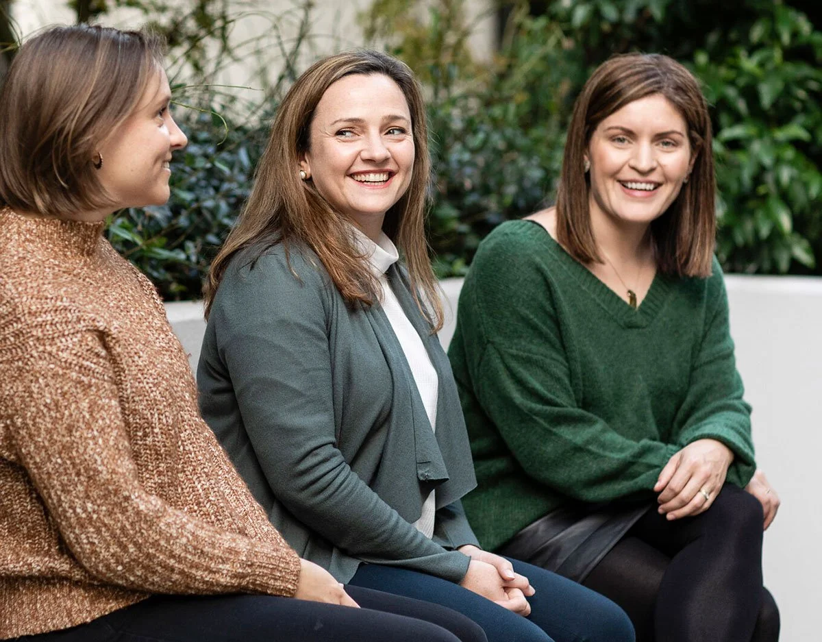Cúpla team group photo with founders Lyndal and Justine and design director Emma