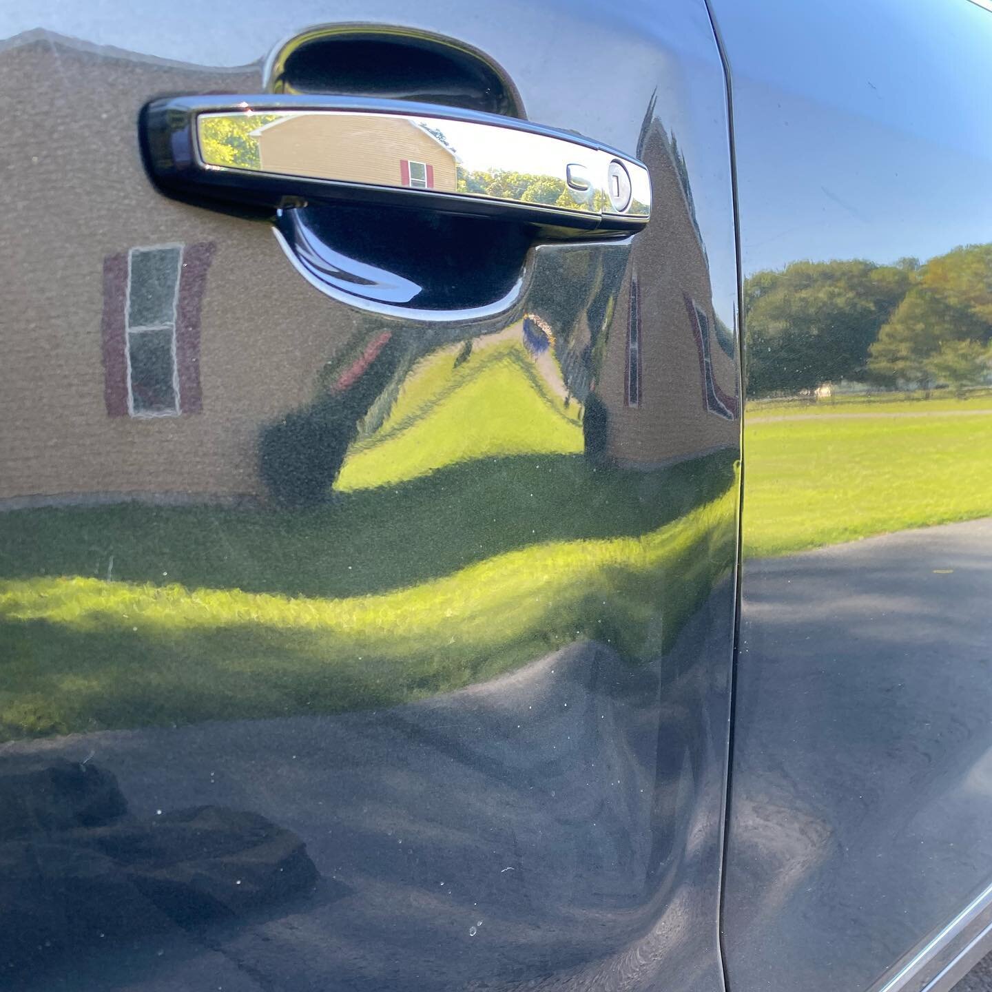 A bodyshop quoted around $2,000 to replace and paint a new door for the dent on this Buick. With paintless dent repair, we were able to repair it for a fraction of that estimate, keeping the original paint, and no wasted time waiting on parts. If you