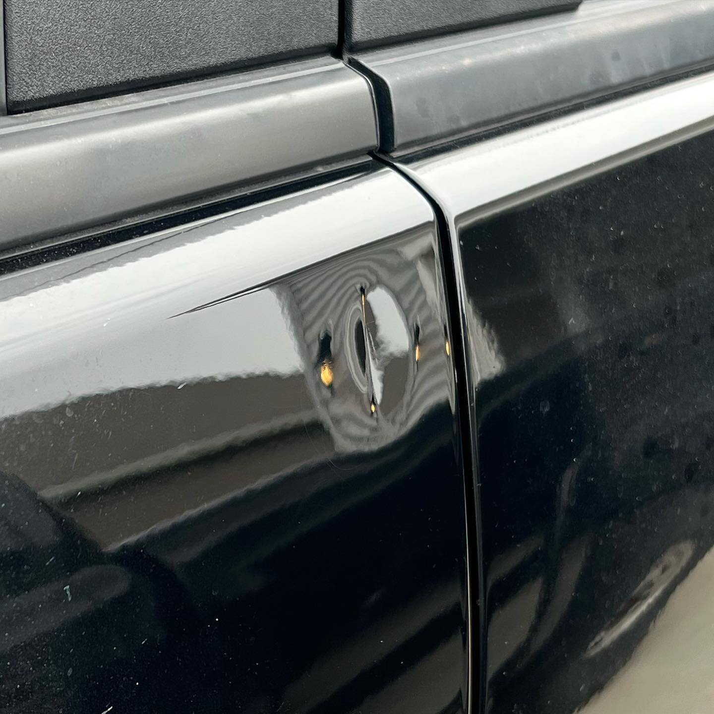 2500 drivers door dent repair! Message us for all of your dent repair needs! #PDR #PaintlessDentRepair