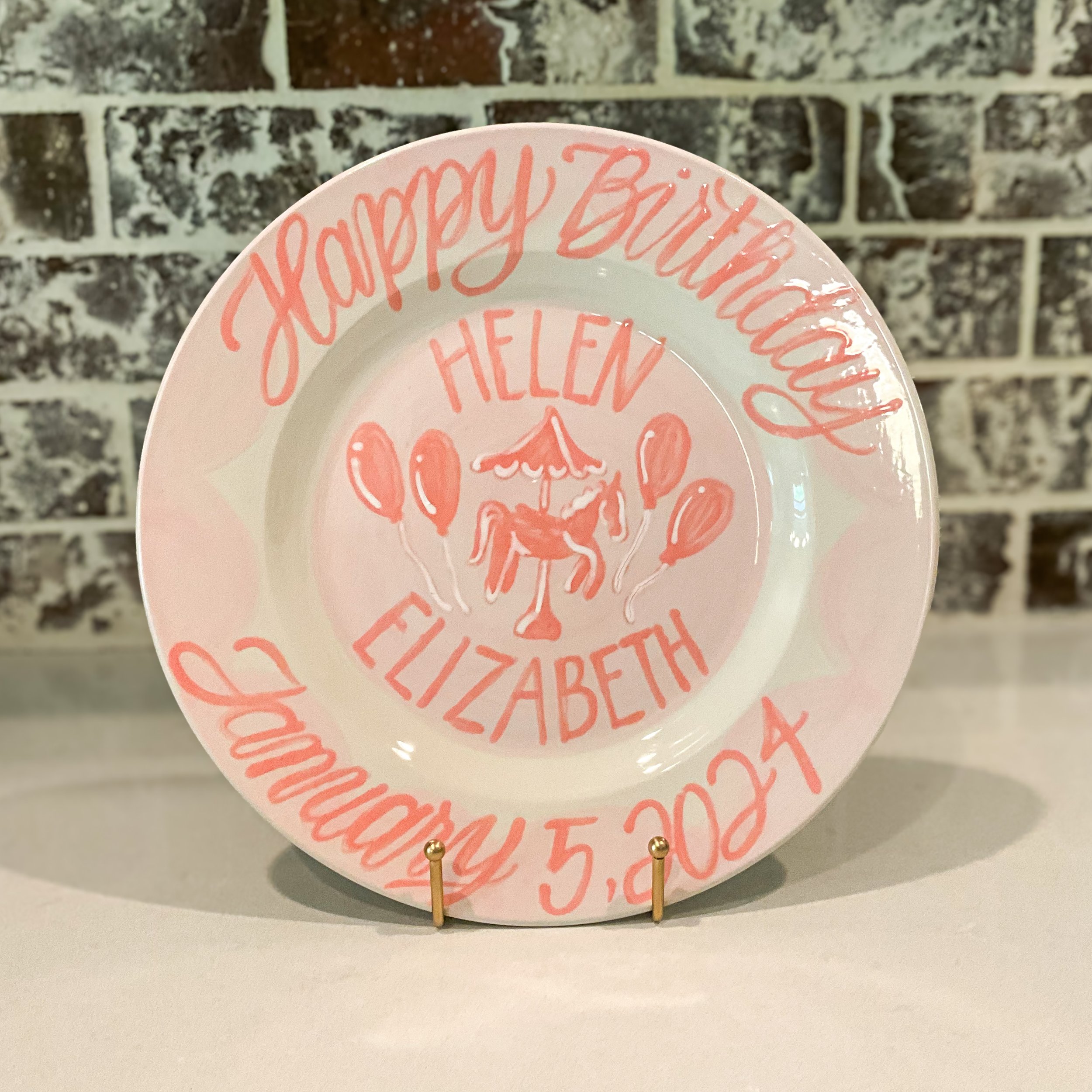 Birthday Plate - Carousel