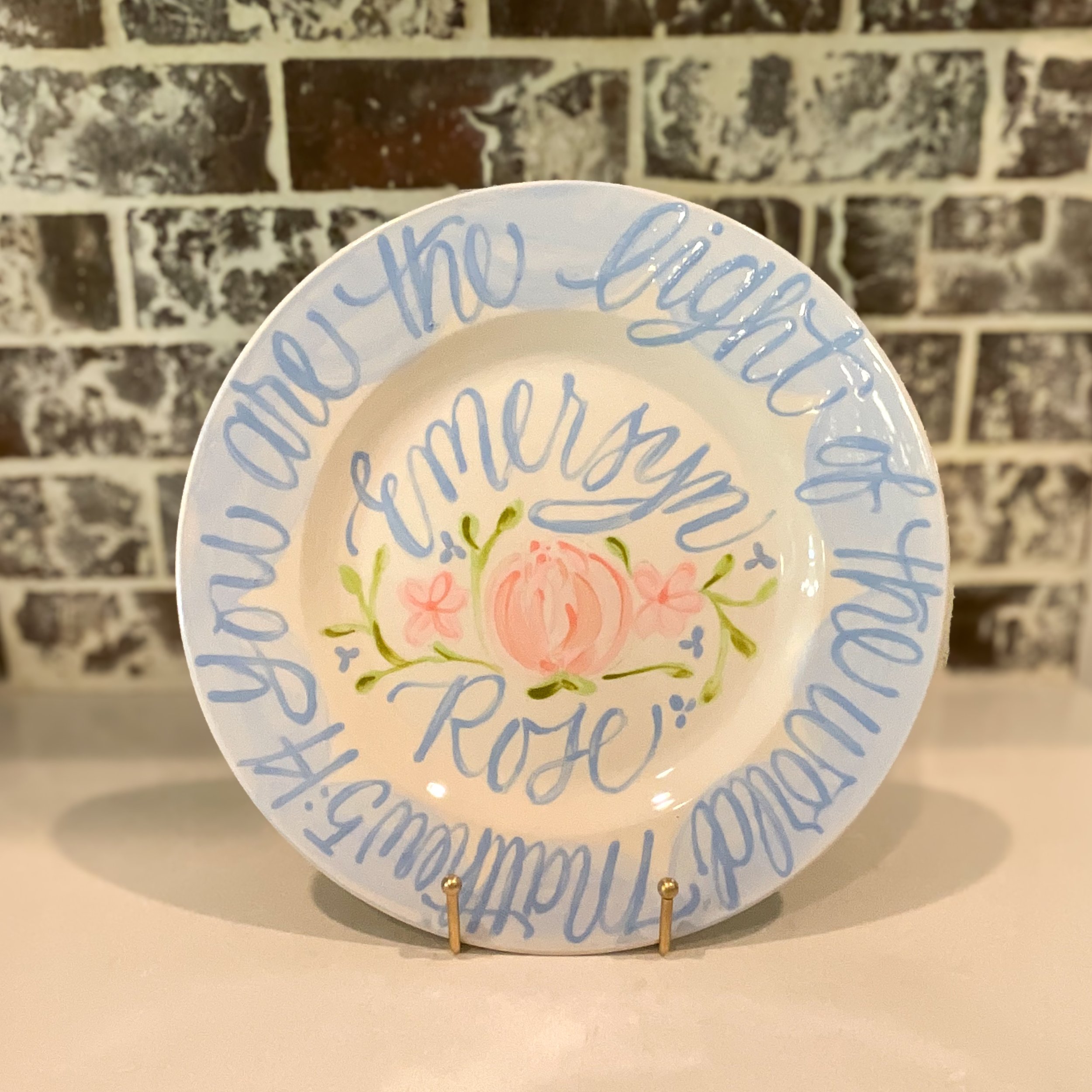 Birthday Plate - Flowers