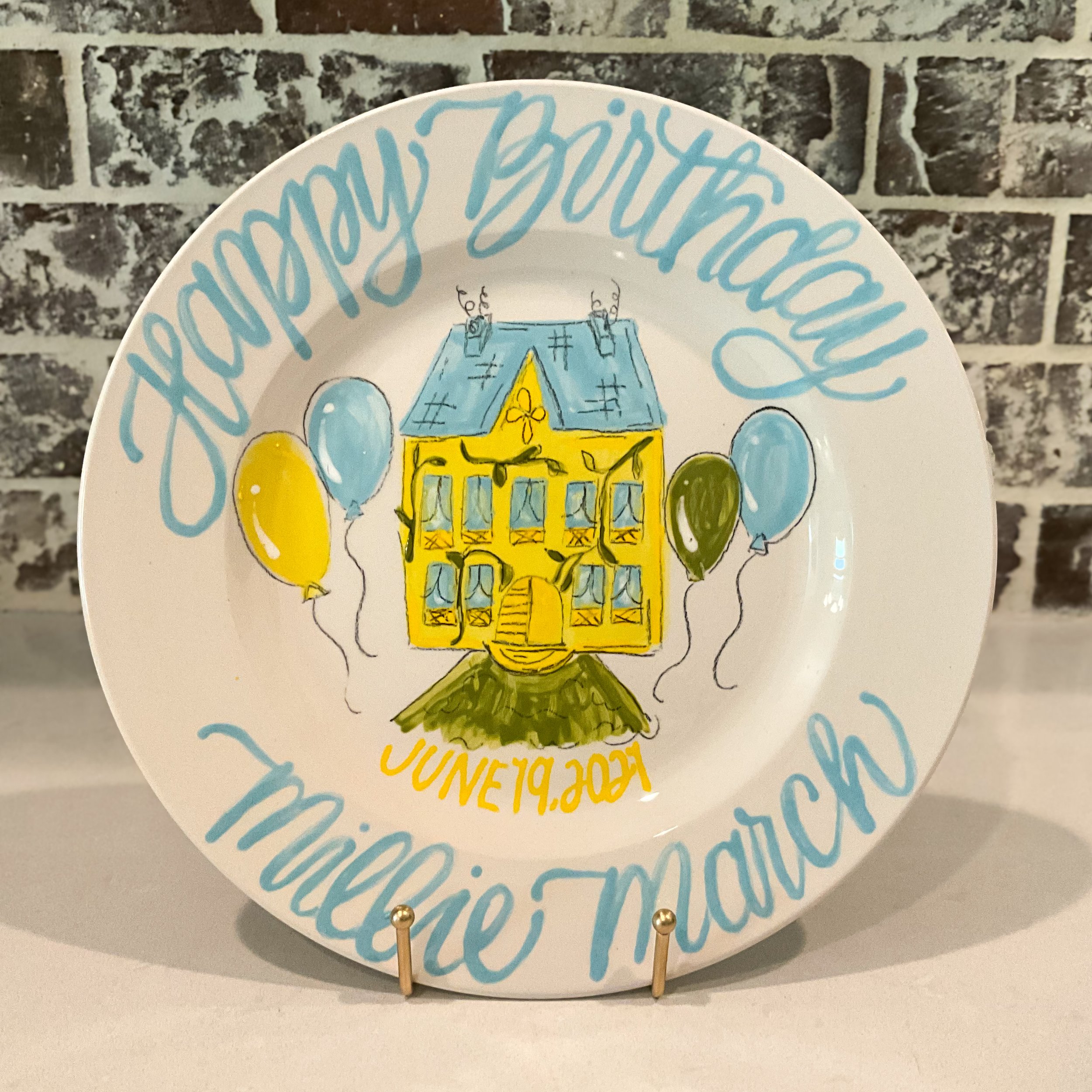 Old House in Paris Birthday Plate