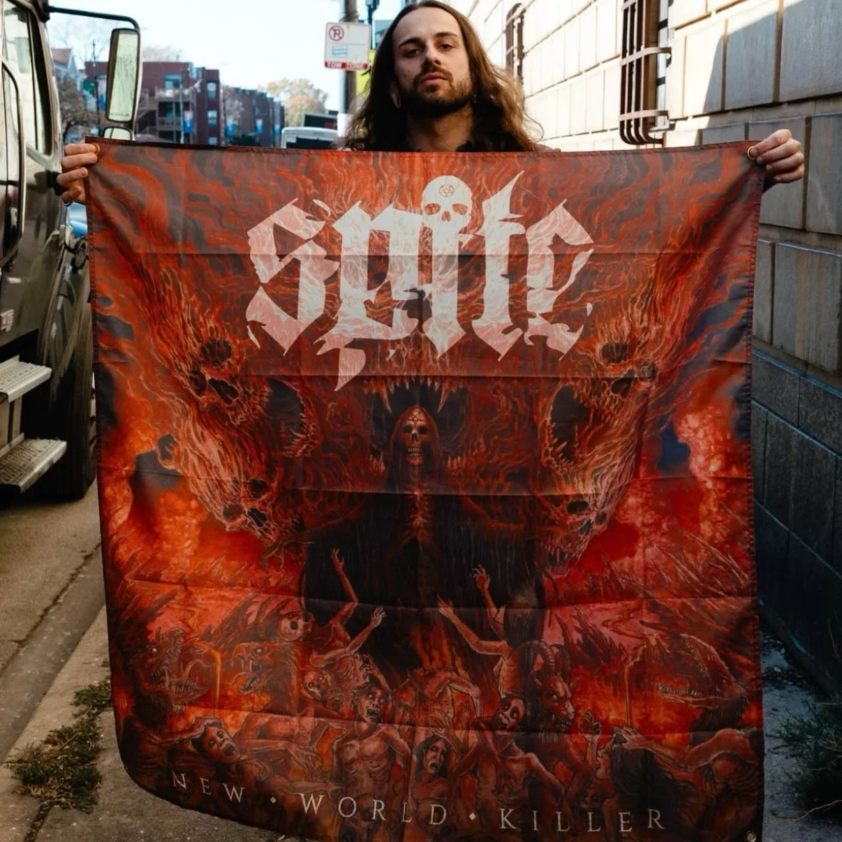 Wall flags for @spiteofficial 

✶ 

✶ 

✶ 

#spite #bandmerch #merch #tourmerch