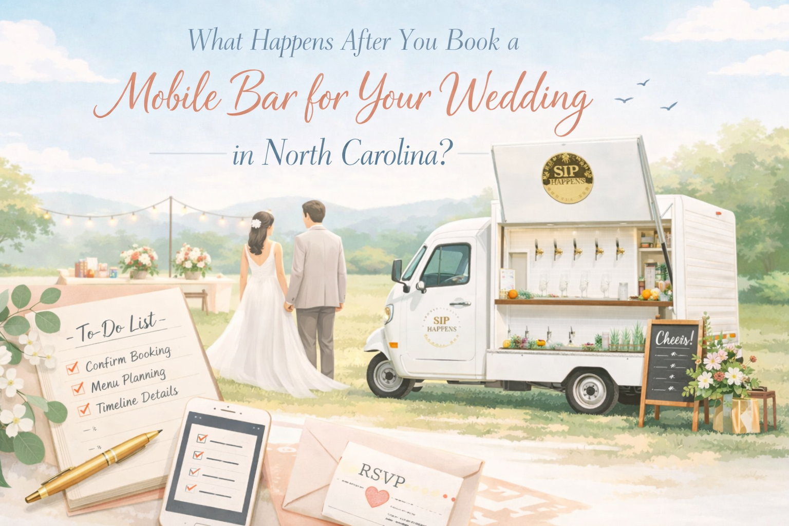 What Happens After You Book a Mobile Bar for Your Wedding in North Carolina?