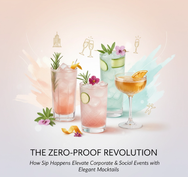 The Zero-Proof Revolution: How Sip Happens Elevates Corporate and Social Events with Elegant Mocktails