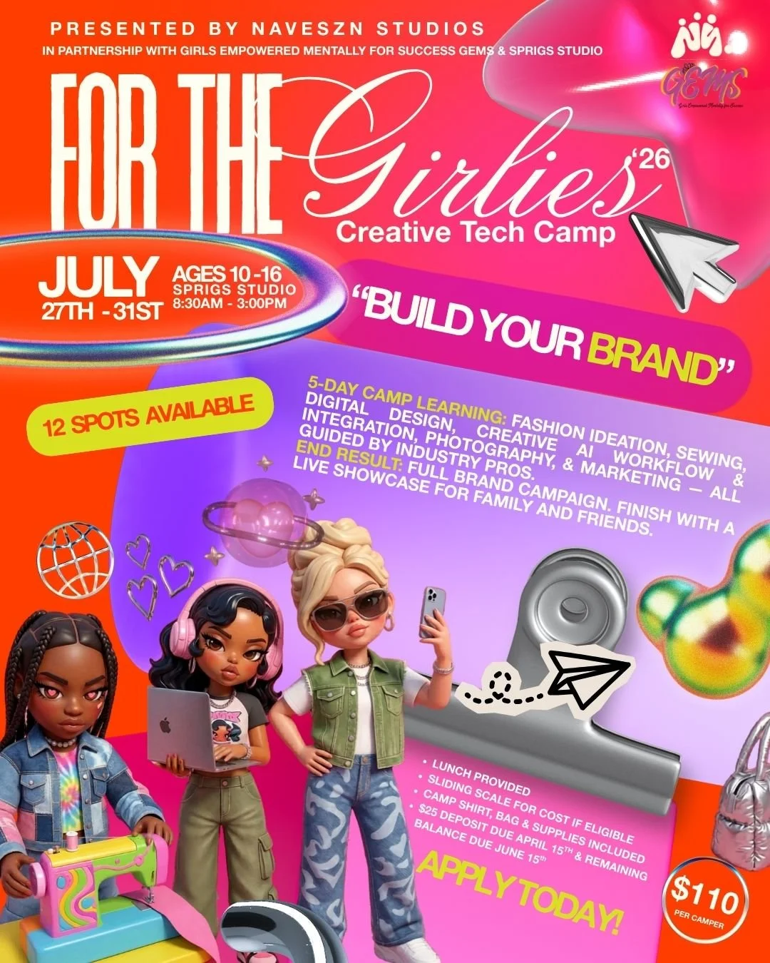 For The Girls: Creative Tech Camp