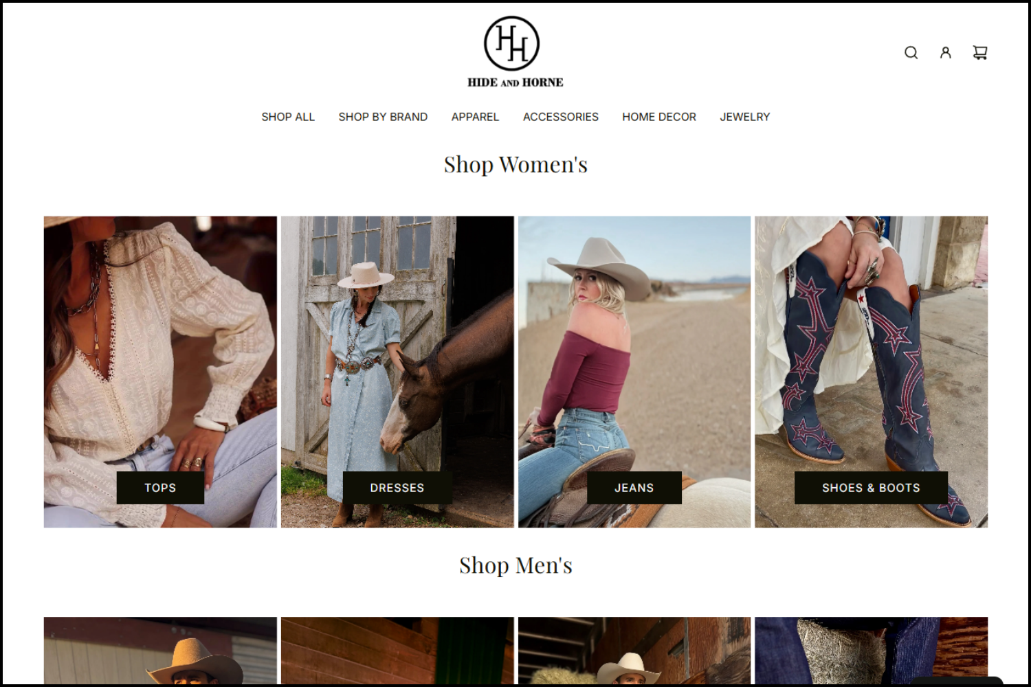 shopify web design for western boutique.png