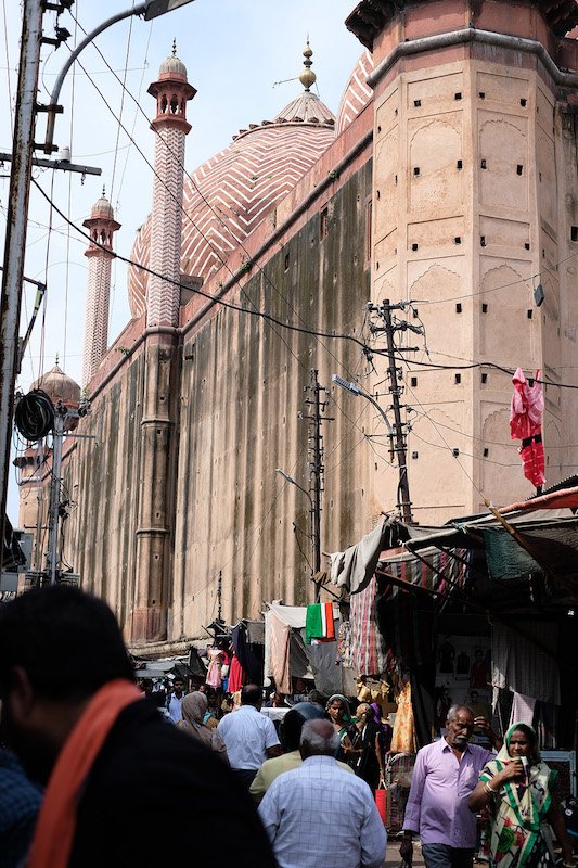 The back of the Jama Masjid mosque, Subhash Bazaar