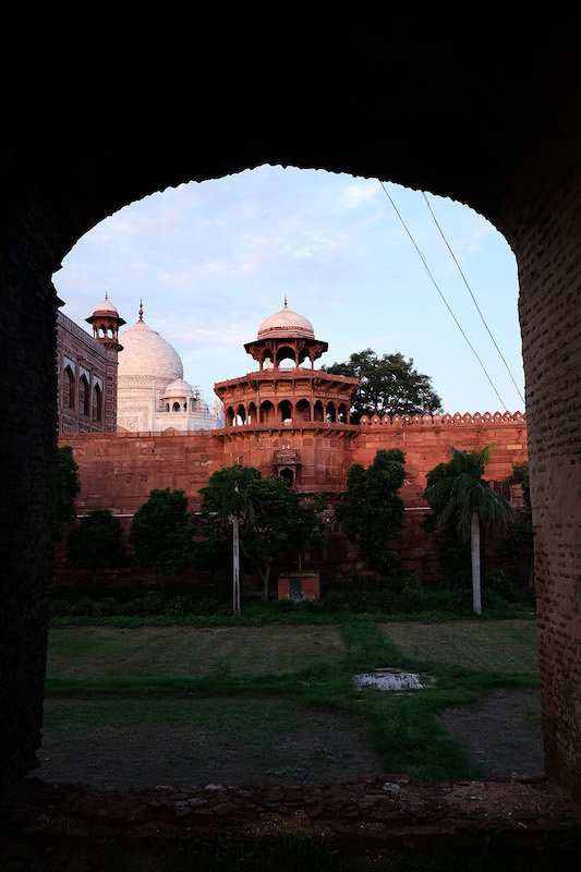 The old entry gate to the Taj Mahal complex