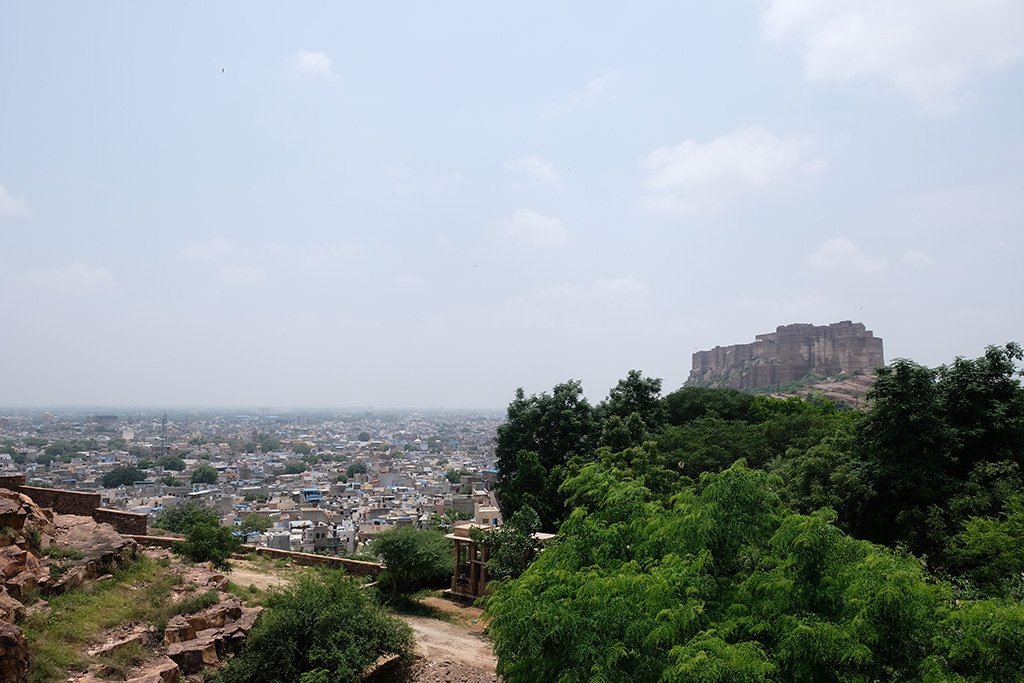 View of Mehrangarh Fort from Jaswant Thad