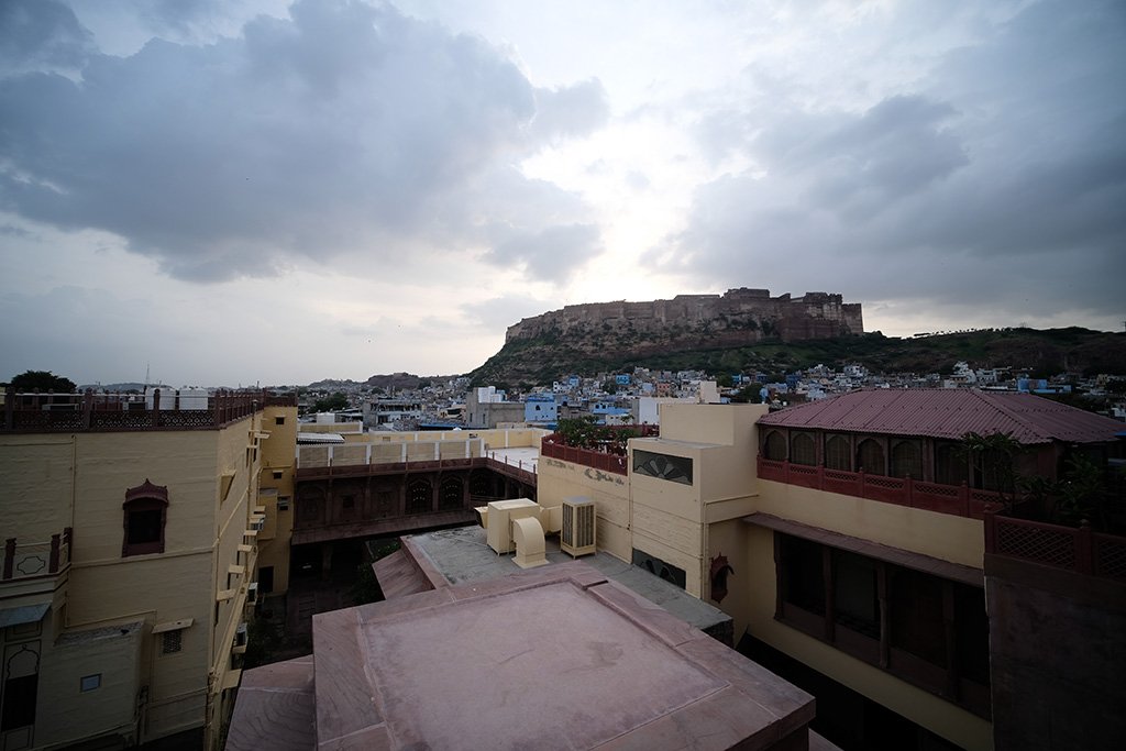 The View of Mehrangarh Fort from Indique Restaurant