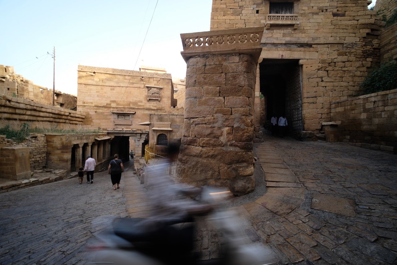 The road up, and down, Jaisalmer Fort
