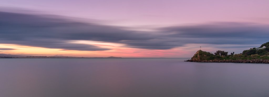 Long sunset, Moeraki Harbour