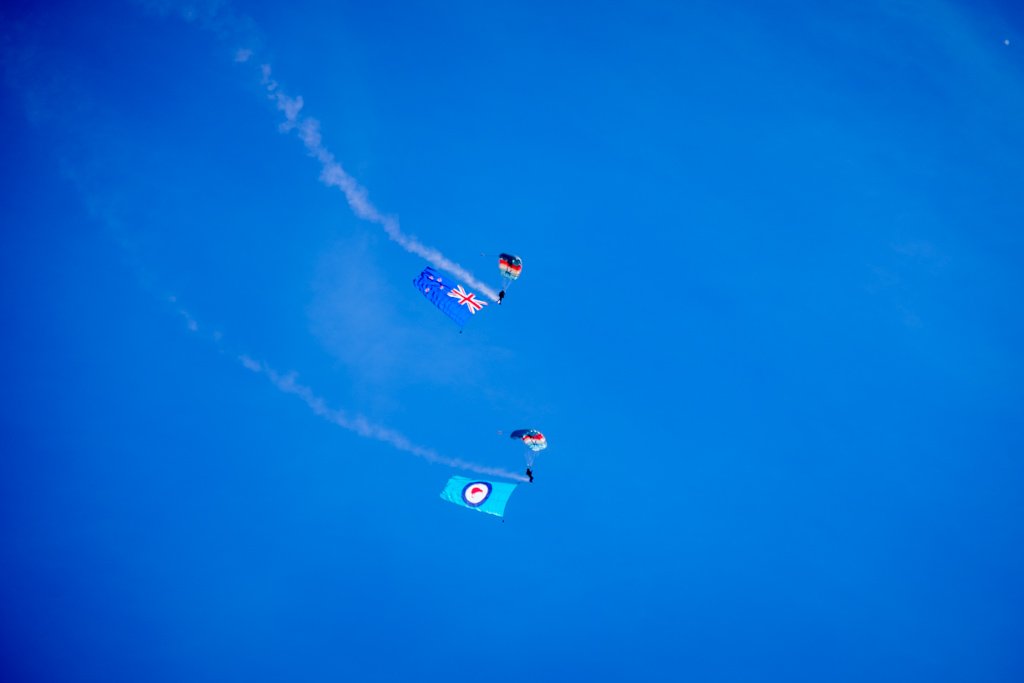 Kiwi Blue RNZAF Parachute team