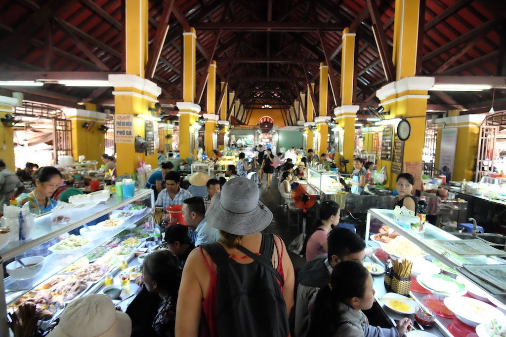 Lady in the Blue Hat goes to Market