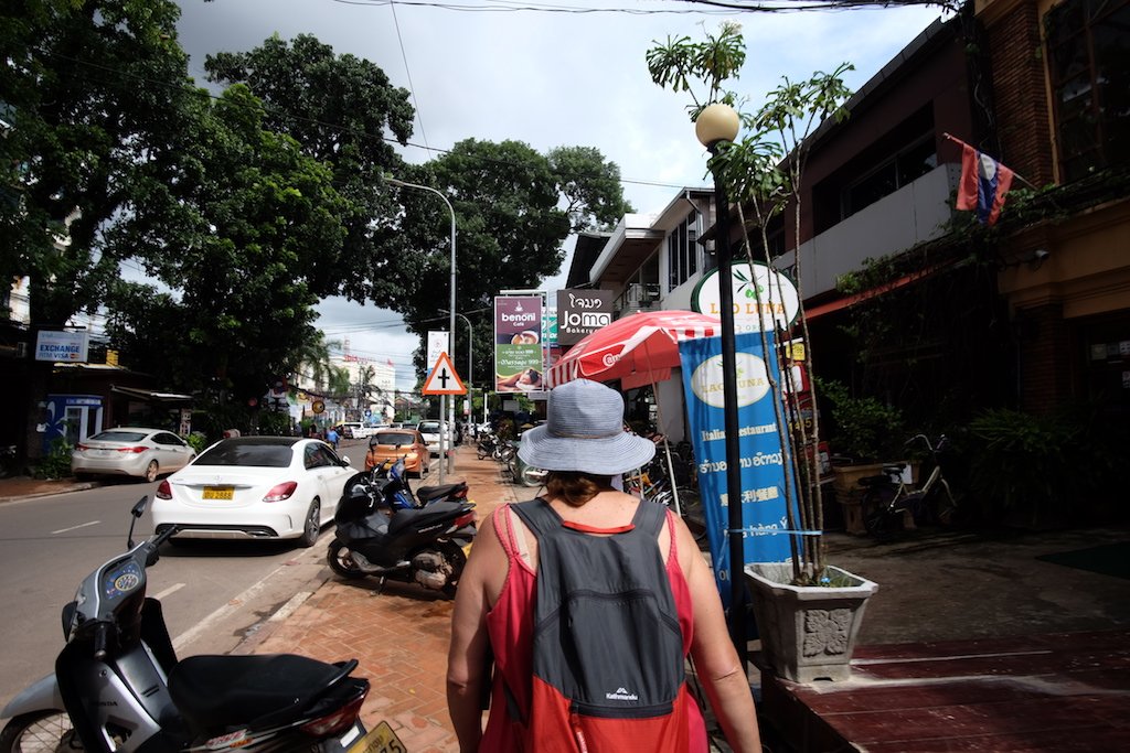 Lady in the Blue Hat explores Vientiane